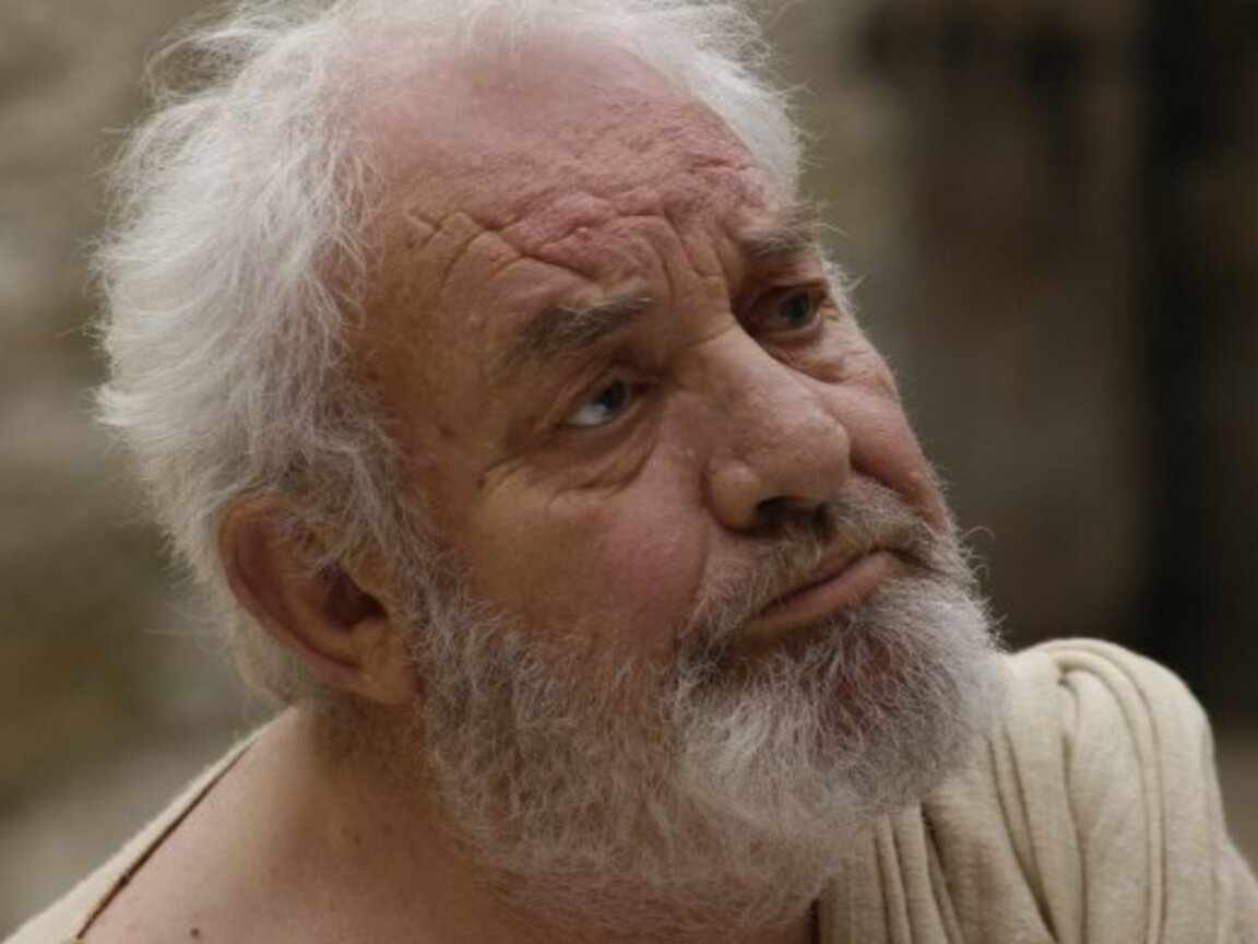 Георги Черкелов в образа на Сократ от филма „Обърната елха“ (2006)