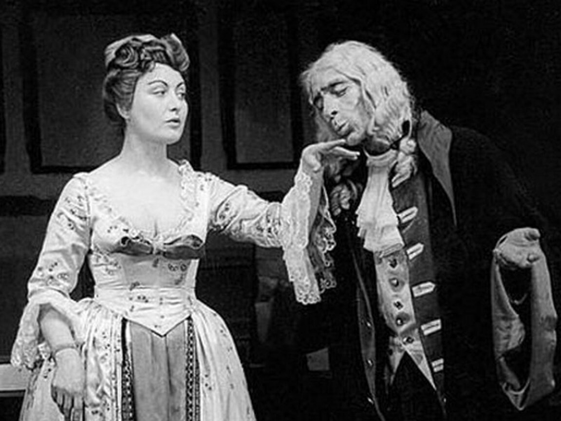 В ролята на Оргон от „Тартюф” на Молиер с Лили Попиванова