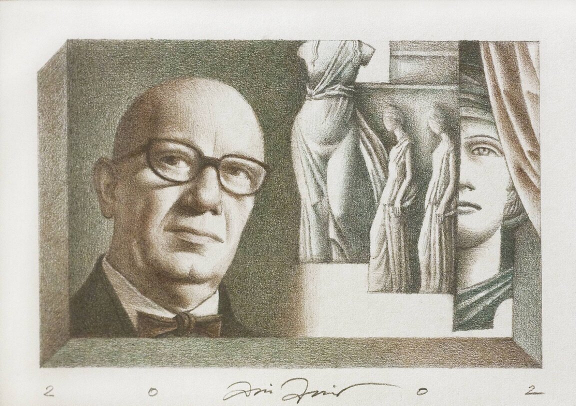 Портрет на Веселин Стоянов, 2002 г., автор: Атанас Атанасов, частна колекция