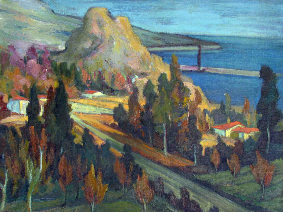 Асен Попов - „Балчик“, масло