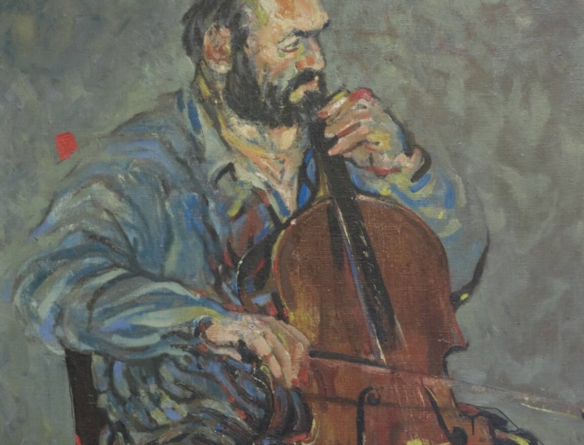 Портрет на Методи Недялков, 1985 г., автор: Андрей Даниел, частна колекция