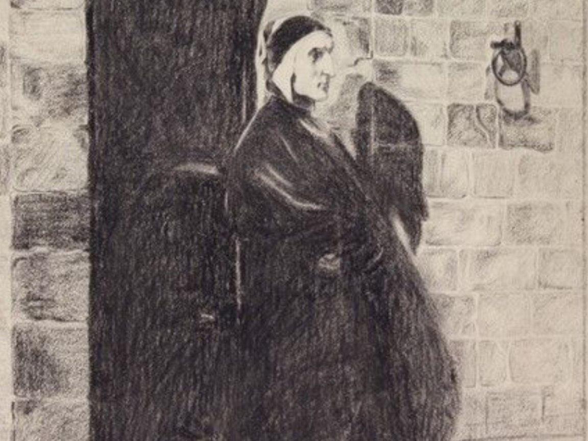 Данте Алигиери – графика на флорентинския художник Тито Леси (1858-1917)