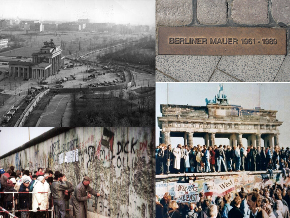Падането на Берлинската стена - колаж