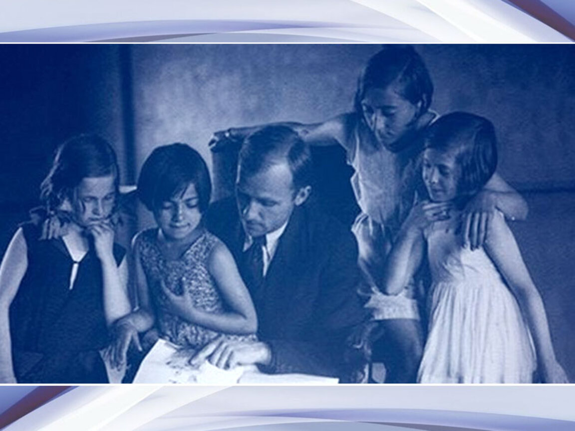 Анастас Петров сред свои възпитанички