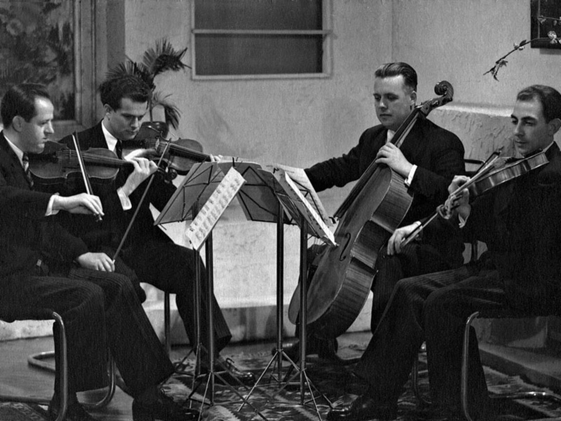 От ляво надясно: Владимир Аврамов, Стоян Сертев, Константин Кугийски, Стефан Магнев