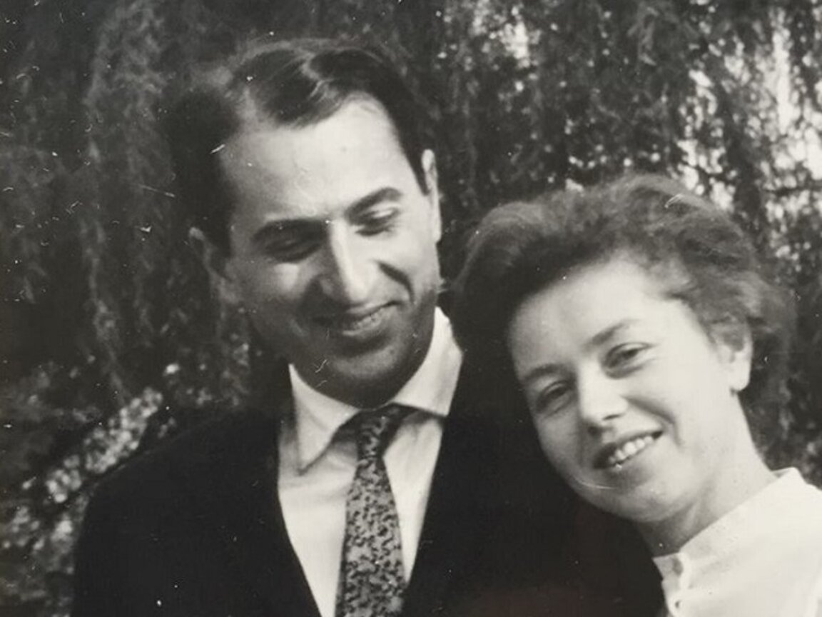 Композиторът със съпругата си Хана Николова