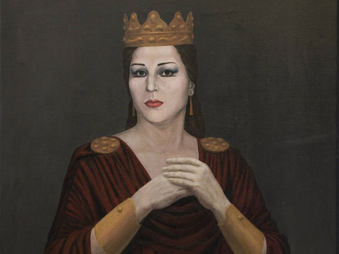 Портрет на Гена Димитрова, автор: Мария Столарова, 1988 г., частна колекция