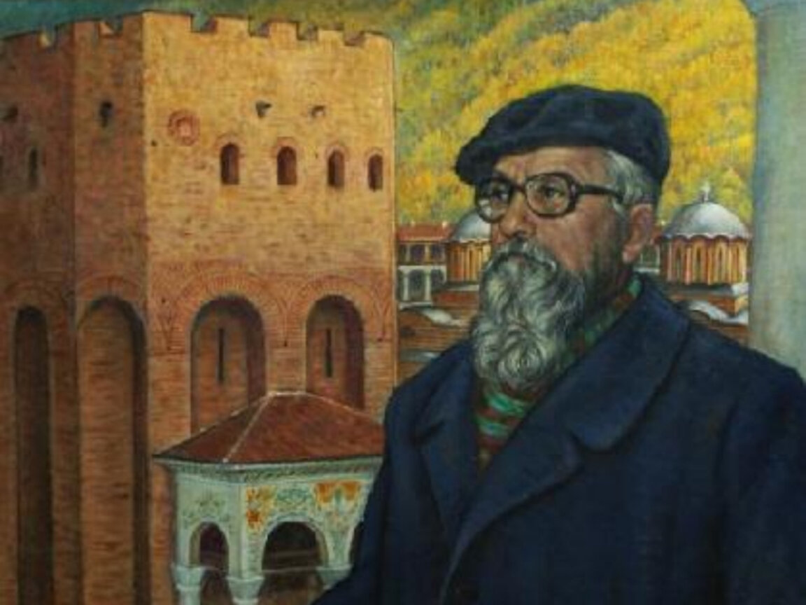 Портрет на проф. Асен Василиев (фрагмент) от Николай Ростовцев