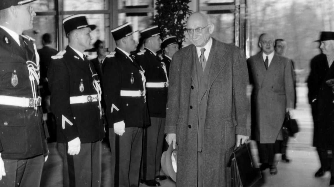 През 1958 г. в Страсбург се провежда първото заседание на Европейската парламентарна асамблея под председателството на Шуман