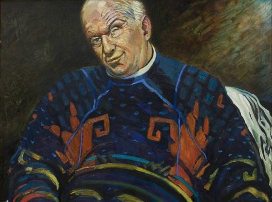 Портрет на Кирил Дончев, 1997 г., автор: Андрей Даниел Левиев, частна колекция