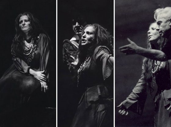 В ролята на Азучена от „Трубадур“ на Верди, на средната снимка с Франко Бонисоли, на дясната – с Херберт фон Караян