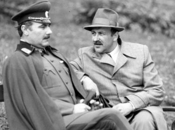 Васил Михайлов и Борис Луканов във филма "Сами сред вълци", 1979 г.